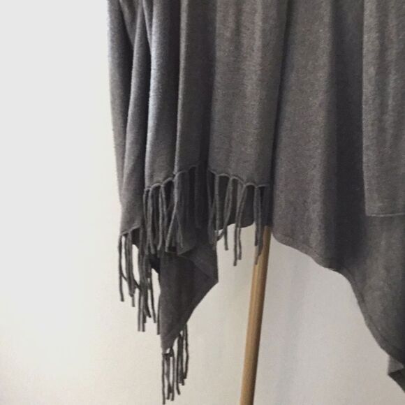 LOVESTITCH Wrap Cardigan Sweater Fringe Women's Medium Western Boho Travel Cozy - Picture 13 of 14